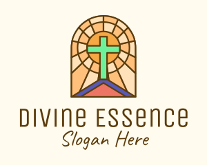 Sacred - Sacred Church Stained Glass logo design