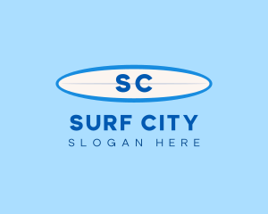 Surfboard Paddleboard Beachwear logo design