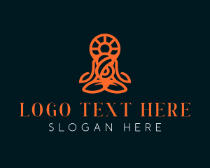 Lotus - Yoga Meditation Lifestyle logo design