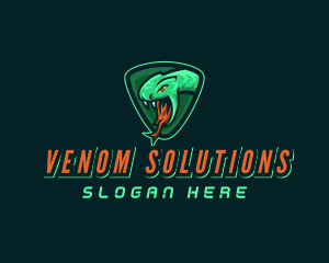 Venom - Snake Venom Gaming Esports logo design