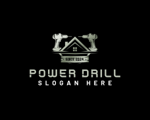 Drill - Drill House Construction logo design