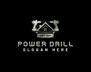 Drill House Construction logo design