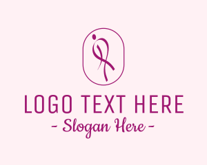 Fashion Accessories - Feminine Ribbon Cosmetics logo design