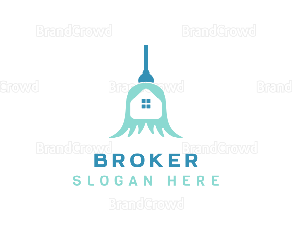 Broomstick Home Cleaning Logo