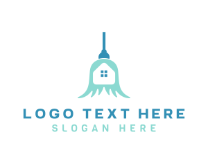 Clean - Broomstick Home Cleaning logo design
