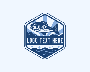 Fishing - Fish Ocean Fishing logo design