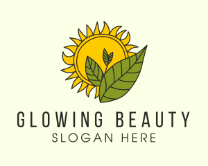 Sun Gardening Plant   Logo