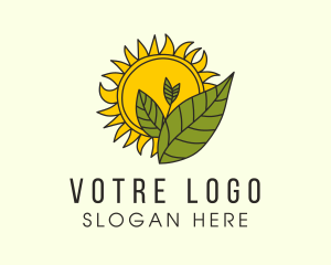 Sun Gardening Plant   Logo
