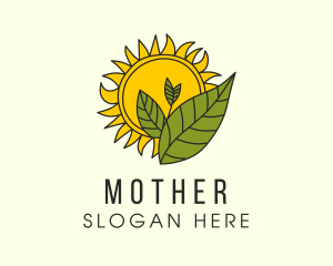 Sun Gardening Plant   Logo