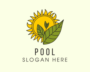 Natural Products - Sun Gardening Plant logo design