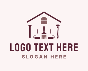 Laborer - House Painting Maintenance logo design