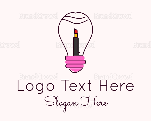 Light Bulb Lipstick Logo