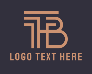 Account - Corporate Enterprise Pillar Monogram logo design