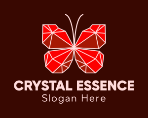 Mineral - Ruby Butterfly Accessory logo design