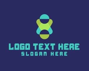 Negative Space - Digital Tech Software logo design