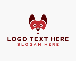 Dog Food - Pet Dog Heart logo design