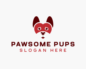 Pet Dog Heart logo design