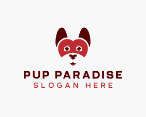 Pet Dog Heart logo design