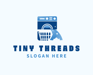 Laundromat Clothes Washing logo design