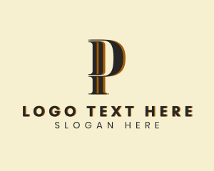 Letter P - Legal Advice Firm Lawyer logo design