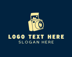 Camera - Polaroid Camera Photography logo design