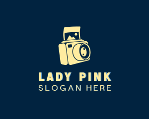 Polaroid Camera Photography logo design