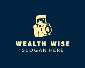 Dslr - Polaroid Camera Photography logo design