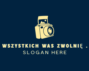 Polaroid Camera Photography logo design