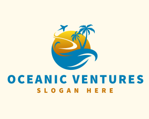 Tropical Summer Travel logo design