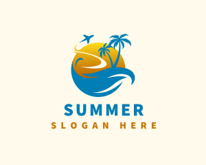 Tropical Summer Travel logo design