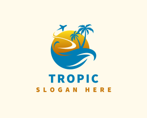 Tropical Summer Travel logo design