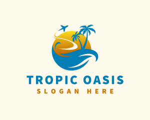 Tropical Summer Travel logo design