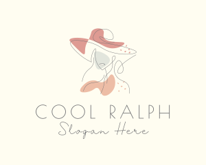 Fashion Hat Beauty logo design