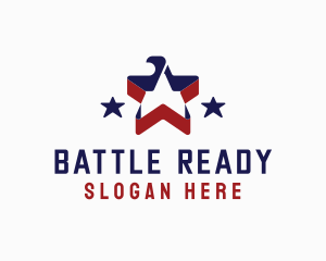 Infantry - American Star Eagle logo design