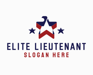 Lieutenant - American Star Eagle logo design