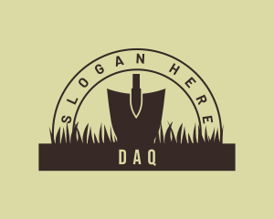 Garden Soil Shovel Logo