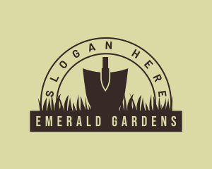 Garden Soil Shovel logo design