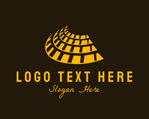 Historical - Gold Rome Colosseum logo design