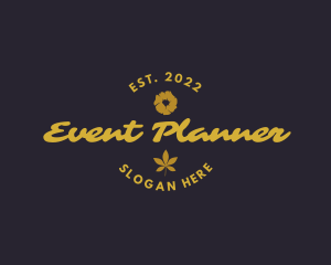 Planner - Classic Floral Leaf logo design