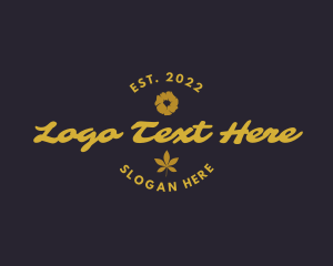 Marijuana - Classic Floral Leaf logo design