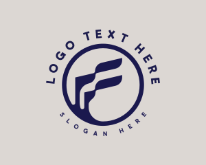 Company - Upscale Business Badge Letter F logo design