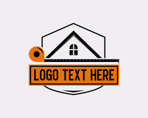 House - Builder Measuring Tape logo design