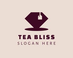 Tea - Diamond Tea Bag logo design