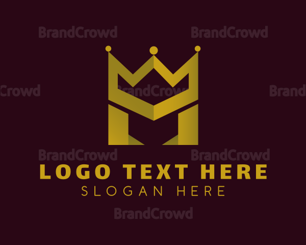 Luxurious Monarch Letter M Logo
