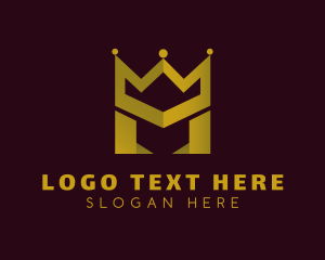 Established - Luxurious Monarch Letter M logo design