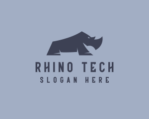 Wildlife Rhino Safari logo design