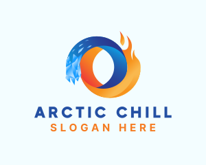 Frozen - Frozen Ice Fire logo design
