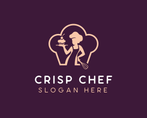 Cupcake Pastry Chef logo design