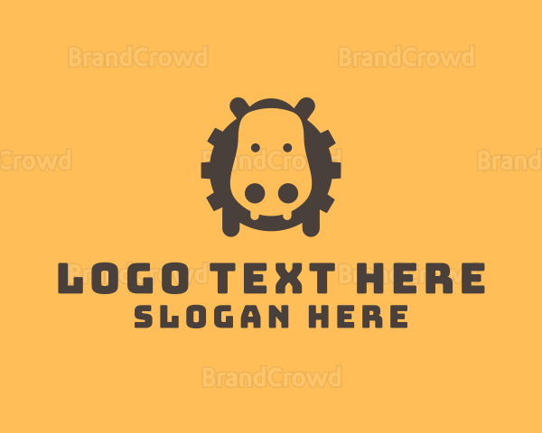 Tech Hippopotamus Gear Logo