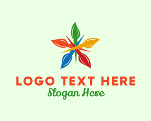 Products - Colorful Brush Flower logo design